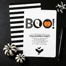 Invitation à la fête d'Halloween Boo!