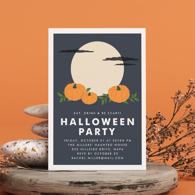 Invitation à la fête d'Halloween dans le jardin de (Créateur téléchargé)