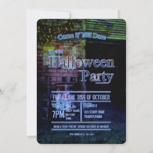 Invitation à la fête d'Halloween dans le quartier 