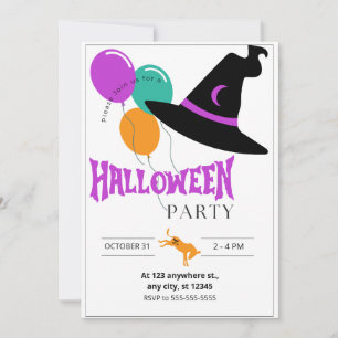 Invitation à la fête d'Halloween de l'âne