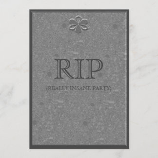 Invitation à la fête d'Halloween de Marble Grave H