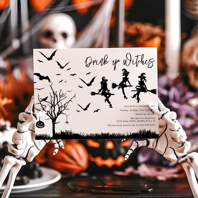Invitation à la fête d'Halloween des sorcières : B (Créateur téléchargé)