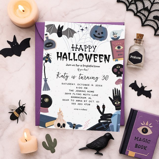 Invitation à la fête d'Halloween - Invitations sor (Créateur téléchargé)
