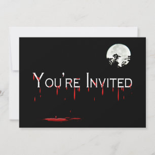 Invitation à la fête d'Halloween - Pleine lune - S