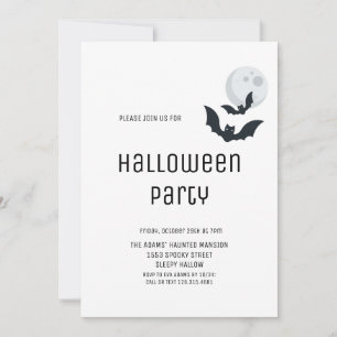 Invitation à la fête d'Halloween pour adultes