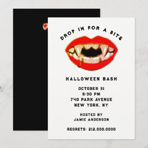 Invitation à la fête d'Halloween pour adultes