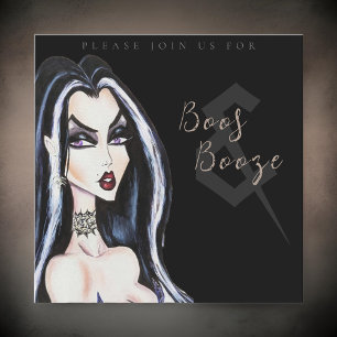 Invitation à la fête d'Halloween pour adultes 'Hué