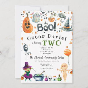 Invitation à la fête d'Halloween pour enfants