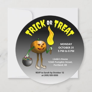 Invitation à la fête d'Halloween pour enfants