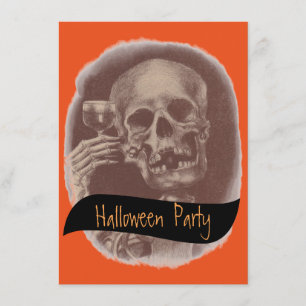Invitation à la fête d'Halloween pour faire toquer