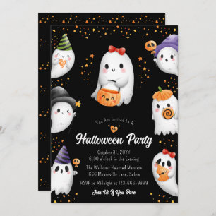 Invitation à la fête d'Halloween pour les enfants 
