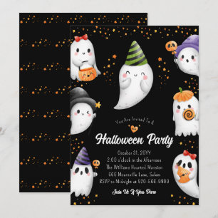 Invitation à la fête d'Halloween pour les enfants
