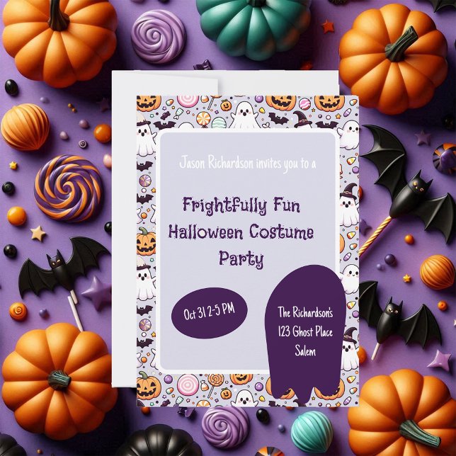 Invitation à la fête d'Halloween pour les enfants  (Créateur téléchargé)
