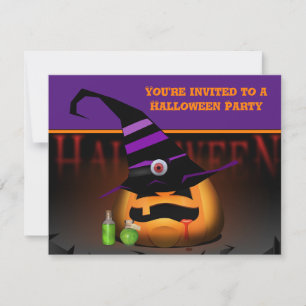 Invitation à la fête d'Halloween pour les enfants