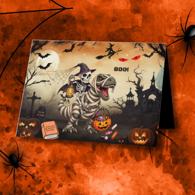  Invitation à la fête d'Halloween Squelette chevau (Créateur téléchargé)