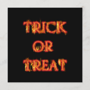 Invitation à la fête d'Halloween Trick or Treat