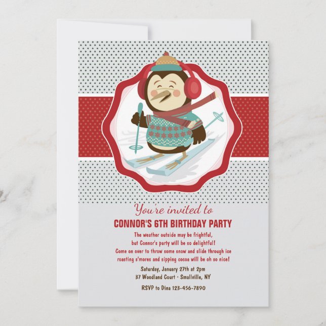 Invitation à la fête d'hiver (Devant)