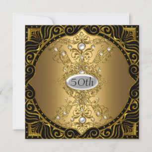 Invitation à la fête d'or pour les 50 ans