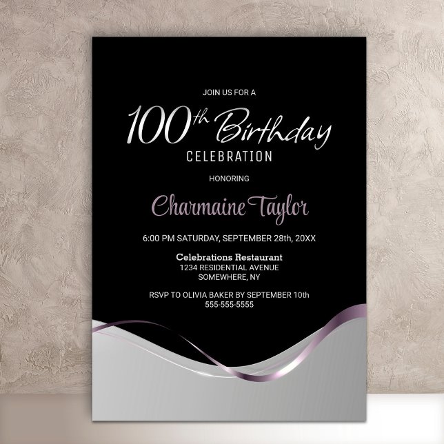 Invitation à la fête du 100e anniversaire de l'arg (Créateur téléchargé)