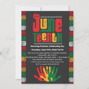 Invitation à la fête du 11° juin - Liberté et joie