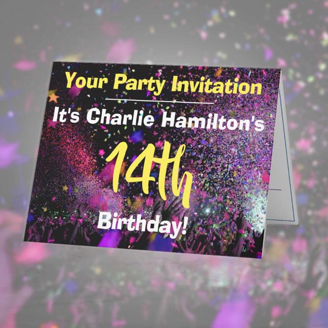 Invitation à la fête du 14e anniversaire (Créateur téléchargé)