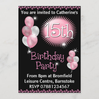 Invitation à la fête du 15e anniversaire