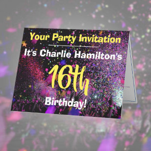 Invitation à la fête du 16e anniversaire