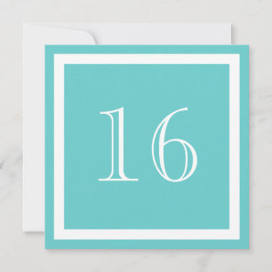 Invitation à la fête du 16e anniversaire - Aqua