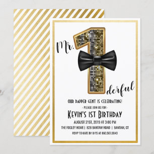 Invitation à la fête du 1er anniversaire de M. One