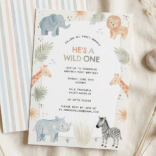 Invitation à la fête du 1er anniversaire de Safari