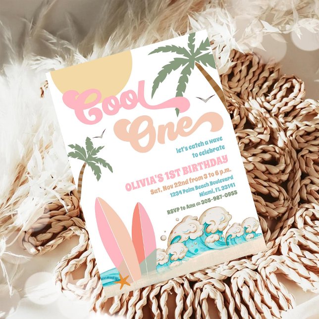 Invitation à la fête du 1er anniversaire sur la pl (Créateur téléchargé)