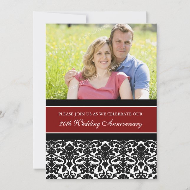 Invitation à la fête du 20e anniversaire de Red Bl (Devant)