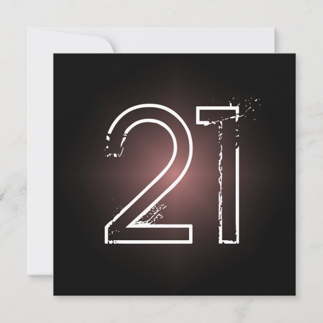 Invitation à la fête du 21e anniversaire (Devant)