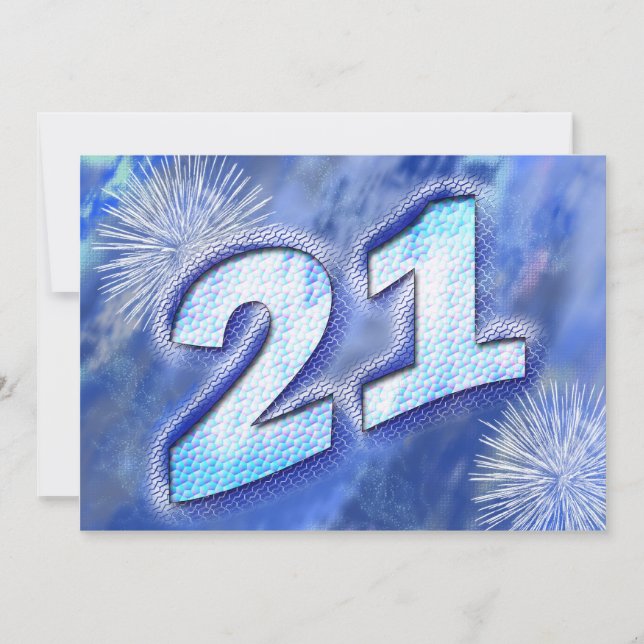 Invitation à la fête du 21e anniversaire (Devant)