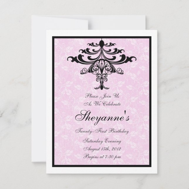 Invitation à la fête du 21e anniversaire du lustre (Devant)