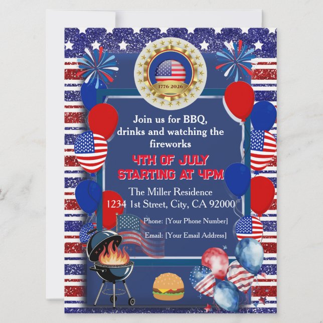 Invitation à la fête du 250e anniversaire de l'Amé (Devant)