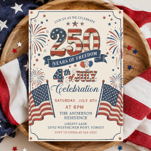 Invitation à la fête du 250e anniversaire de l'Amé