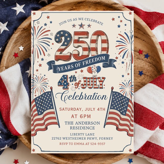 Invitation à la fête du 250e anniversaire de l'Amé (Créateur téléchargé)