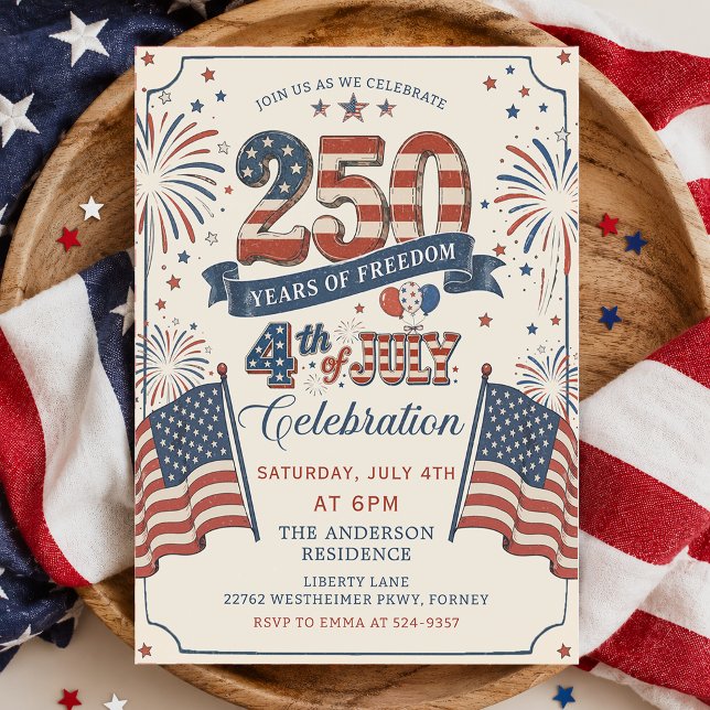 Invitation à la fête du 250e anniversaire de l'Amé (Créateur téléchargé)