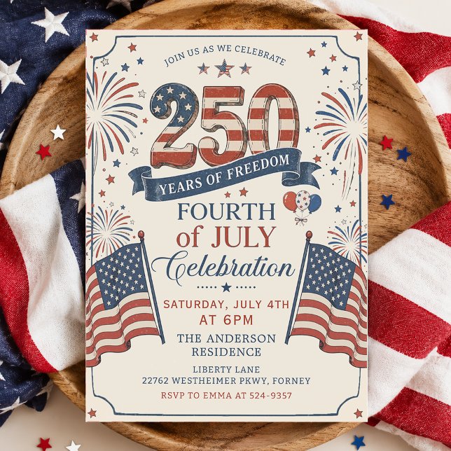 Invitation à la fête du 250e anniversaire de l'Amé (Créateur téléchargé)