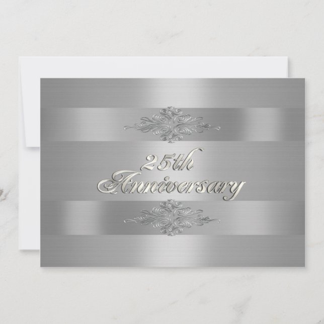 Invitation à la fête du 25e anniversaire (Devant)