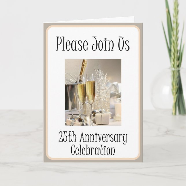 Invitation à la fête du 25e anniversaire de la div (Devant)