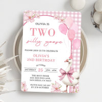 Invitation à la fête du 2e anniversaire de l'oie b
