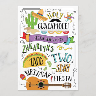 Invitation à la fête du 2e anniversaire de Taco