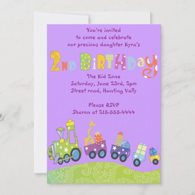 Invitation à la fête du 2e anniversaire du Joyeux  (Devant)