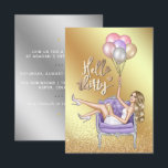 Invitation à la fête du 30e anniversaire<br><div class="desc">Invitation de fête trendy bonjour de trente ans avec une fausse parties scintillant or et argent aspect personnalisable à vos détails de l'événement.</div>