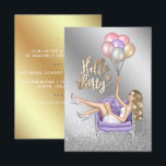 Invitation à la fête du 30e anniversaire<br><div class="desc">Invitation de fête trendy bonjour de trente ans avec une fausse parties scintillant or et argent aspect personnalisable à vos détails de l'événement.</div>