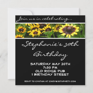 Invitation à la fête du 30e anniversaire des fleur