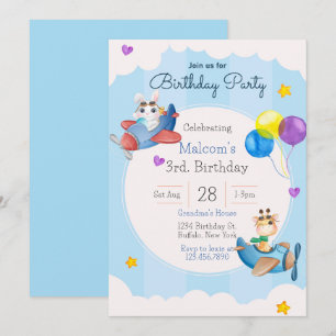 Invitation à la fête du 3e anniversaire