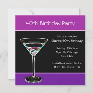 Invitation à la fête du 40e anniversaire